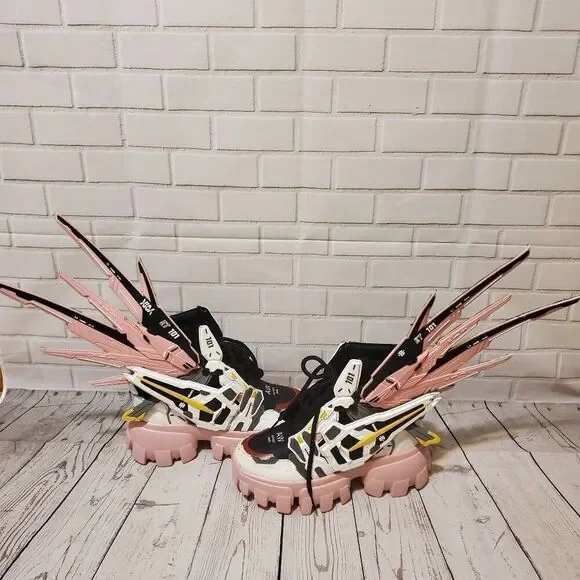 Anthony Wang Sour Sop 04 Gundam Wing Pink Sneakers US Women 8 - Picture 1 of 6